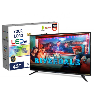 चीन निर्माता स्मार्ट डिस्प्ले 43 इंच टीवी टेलीविजन 24 32 40 43 50 55 65 इंच एलईडी टीवी एंड्रॉयड टीवी स्टैंड के साथ आपूर्तिकर्ता