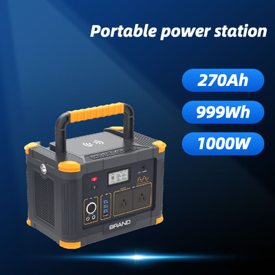 चीन 999wh पोर्टेबल सोलर जेनरेटर पावर स्टेशन लिथियम LiFePO4 बैटरी 500W 1000W आपूर्तिकर्ता